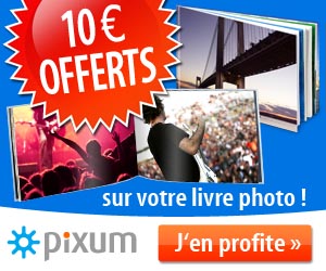 Pixum : 10 euros offerts sur votre livre photo