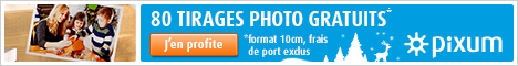 80 tirages photo gratuits avec Pixum ! Commandez ici !