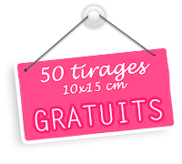 Je profite des 50 tirages photo gratuits chez Pixum