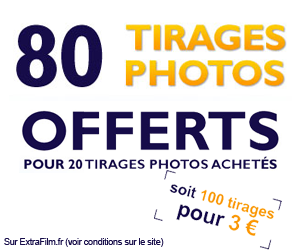 Extrafilm 8à tirages offerts pour 20 tirages achetés !