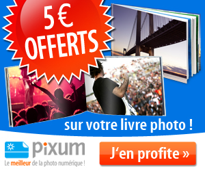 PIXUM : 5 euros de réduction sur votre livre photo !