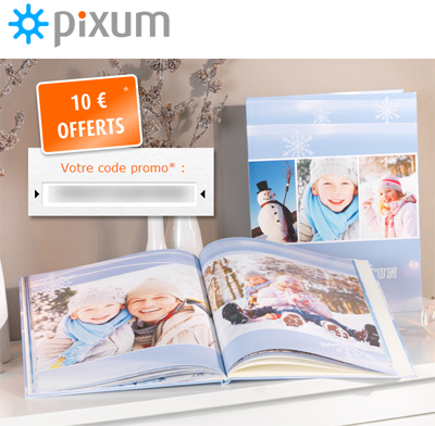 10 euros de réduction sur les livres photo personnalisées chez Pixum