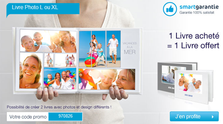 Smartphoto : 1 livre acheté = 1 livre gratuit ! 