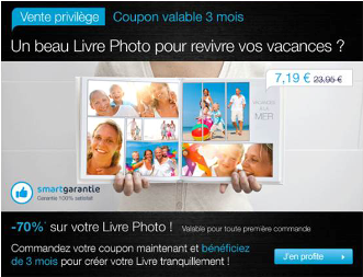 Offre limitée sur les livres photo : promotion -70%