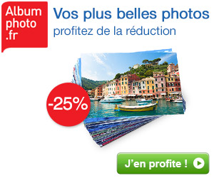 25% de réduction sur les tirages photo