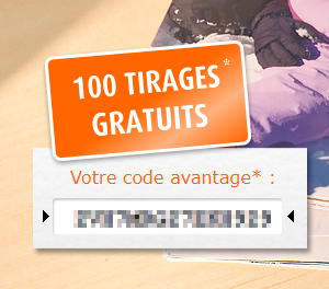 100 tirages photos gratuits dès 50 achetés par Pixum