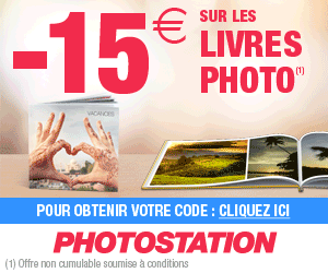 Photostation : 15€ de réduction sur les livres photo