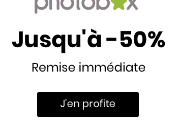 Photobox : Jusqu’à 50% sur tout le site jusqu’au 23 avril !