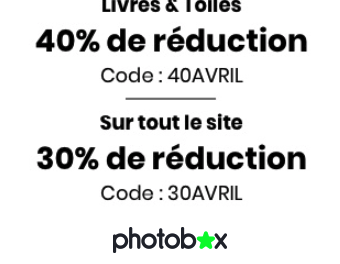 PHOTOBOX : Jusqu’à 40% sur les livres photo et les toiles photo