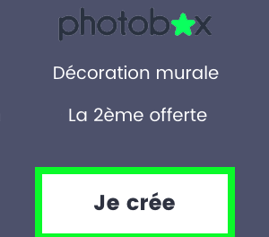 PHOTOBOX : Votre 2ème décoration murale offerte !